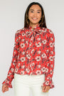 Farrow Top in Tropicalia Scarlet