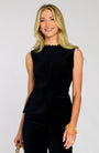 Claire Top in Black Velvet