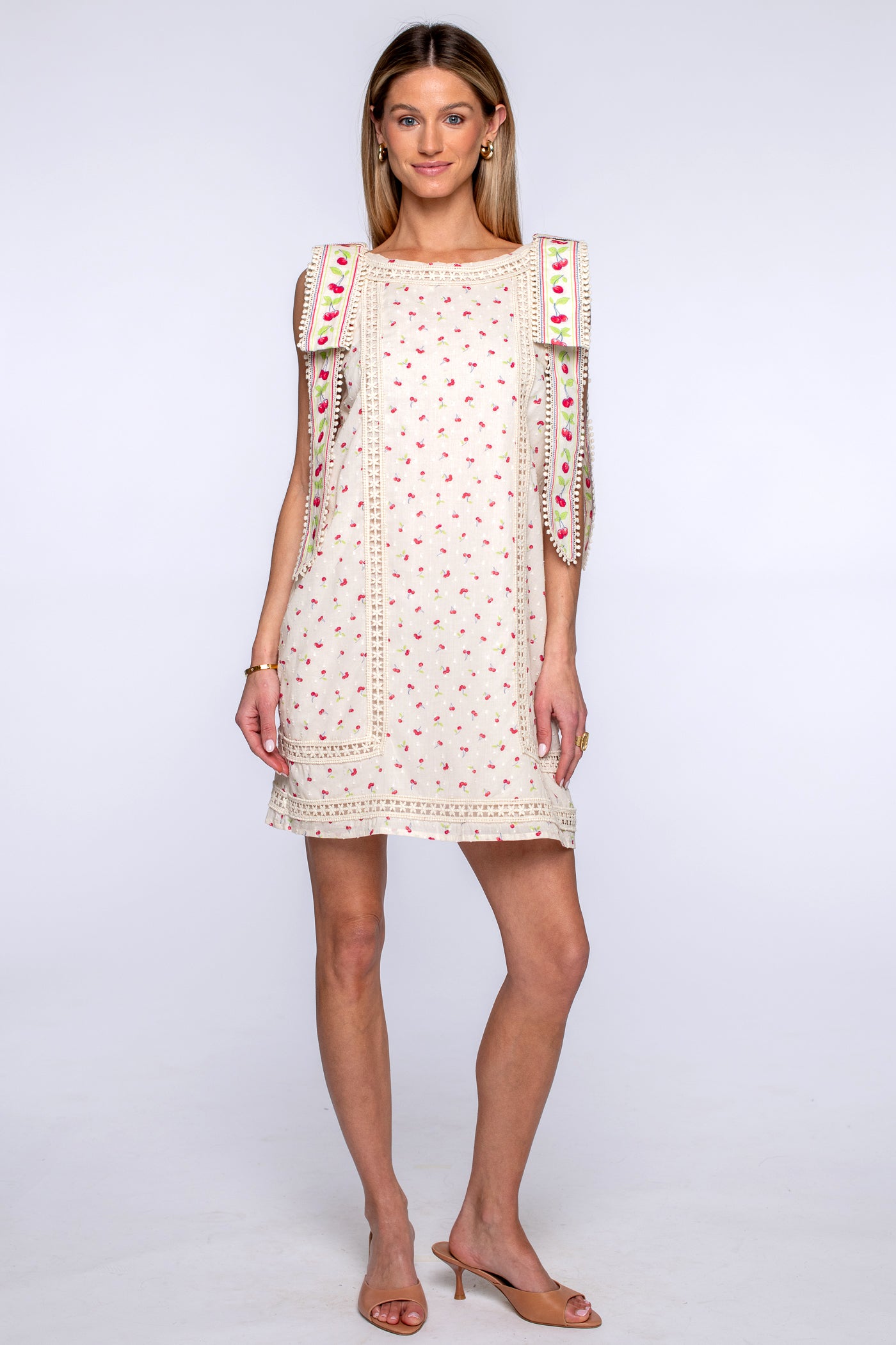 Nell Dress in Mini Cherries – Elizabeth Ackerman Designs, LLC