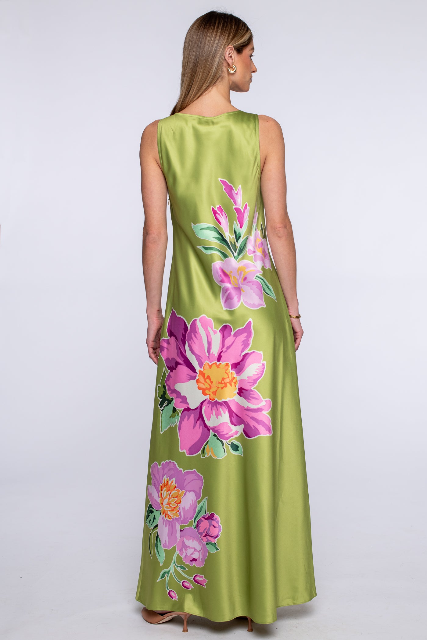Ginger Dress in Bias Bouquet – Elizabeth Ackerman Designs, LLC
