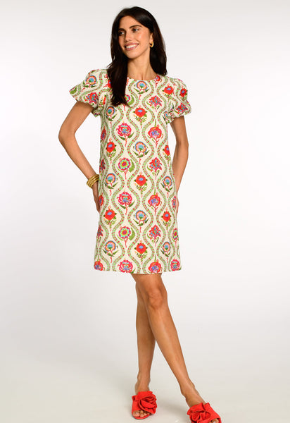 Louisa Dress in Teardrop Floral – Elizabeth Ackerman Designs