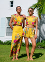 Jackie Top in Tapestry Yellow