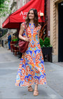 Jackie Top in Ikat Multi