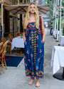 Annalisa Dress in Denim Embroidery