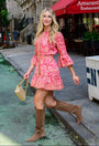 Frances Dress in Grandeur Cherry