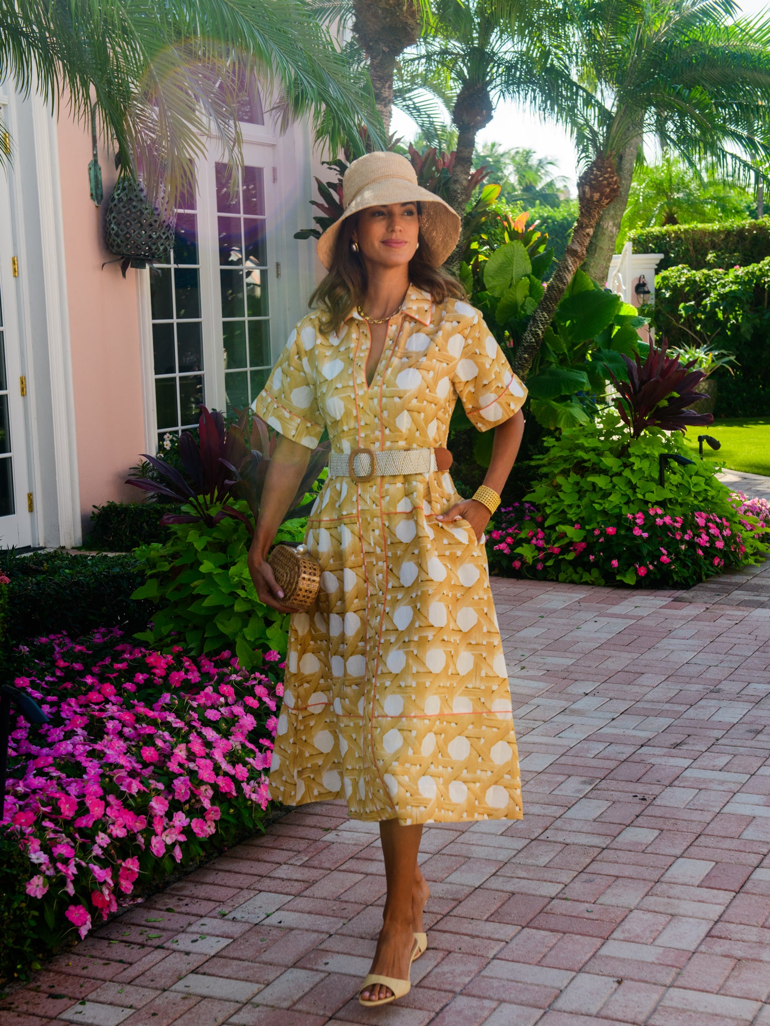 Collins Dress in Wicker