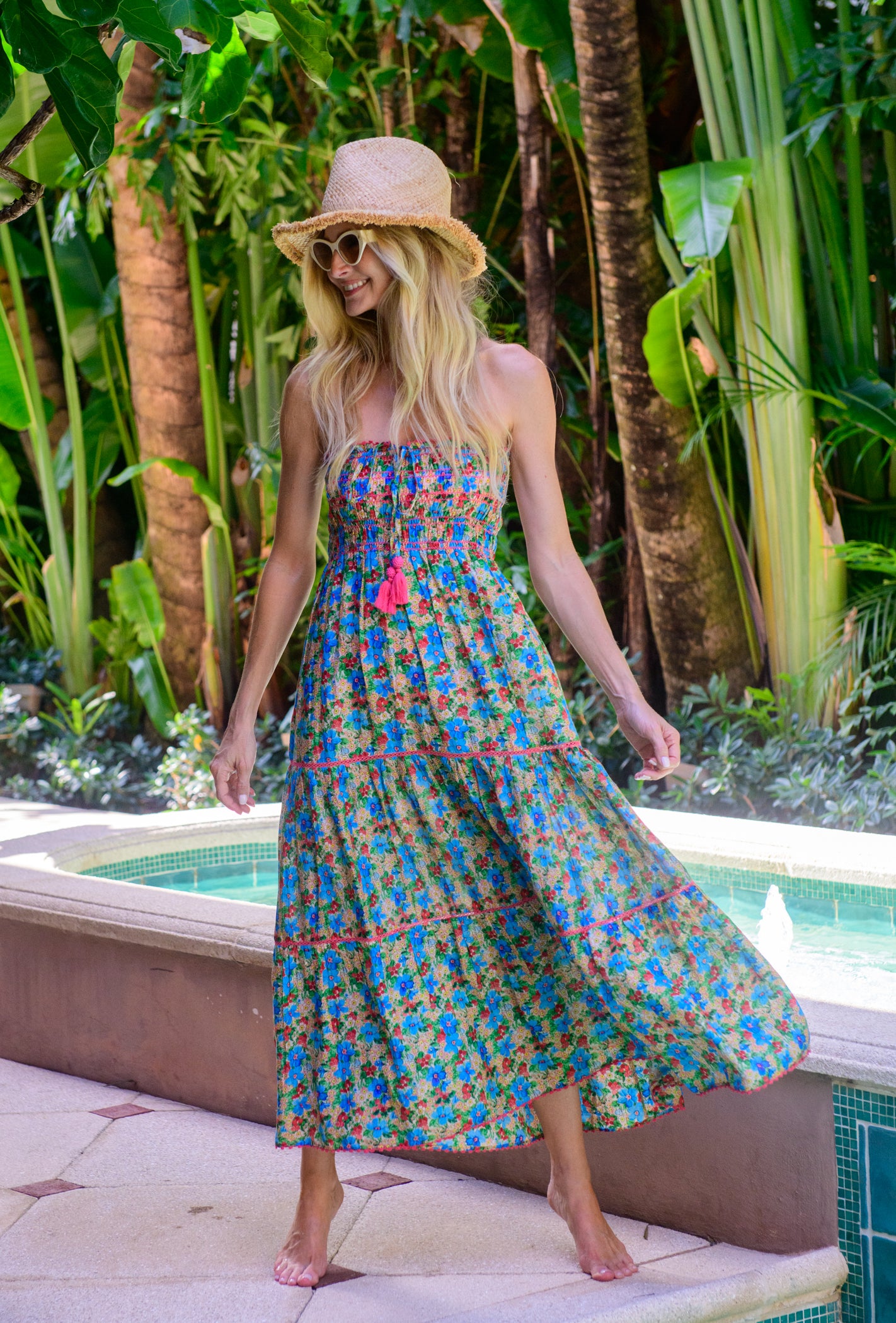 cleo floral maxi dress Cleobella Gianna Maxi Dress in Monet