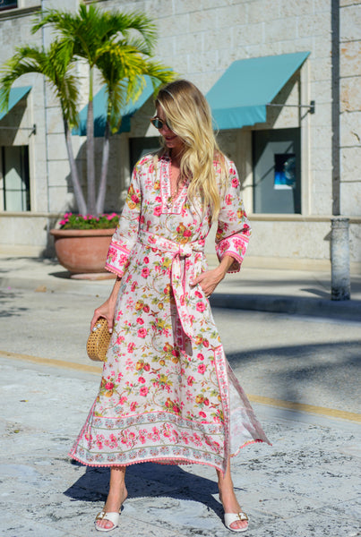 Talia Dress in English Gardens – Elizabeth Ackerman Designs, LLC