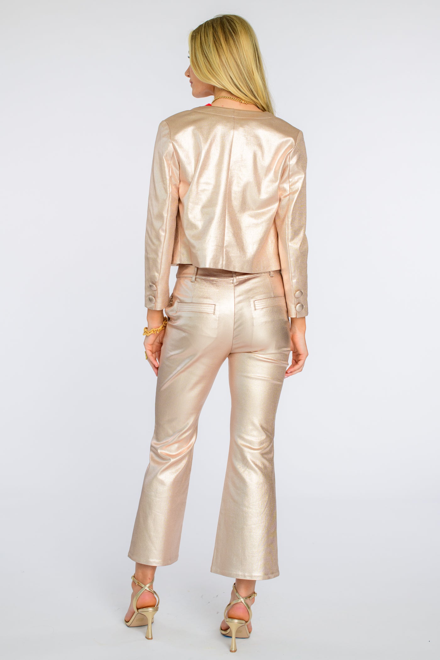 Remy Jacket in Metallic Denim