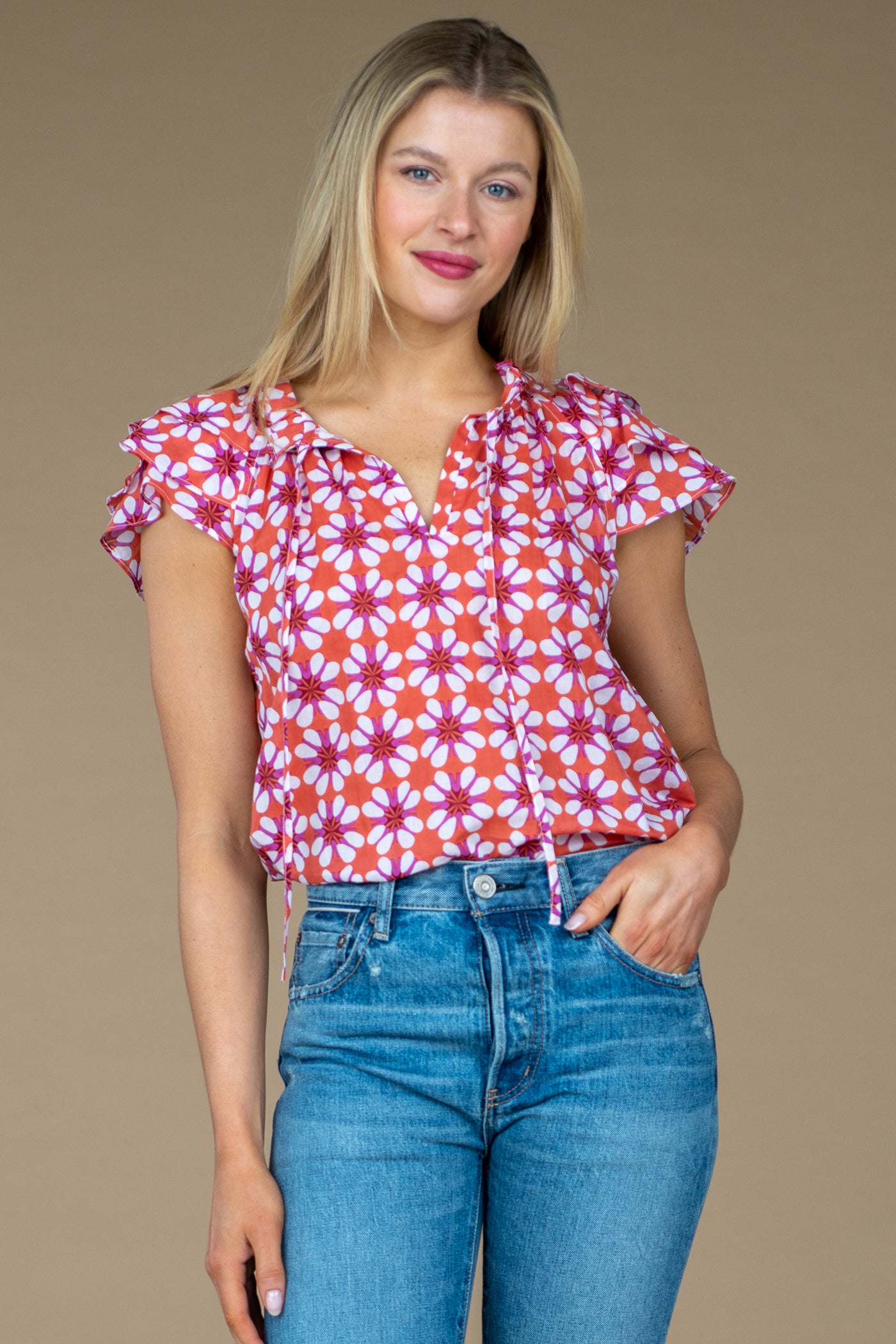 Astrid Top in Daisy Chain