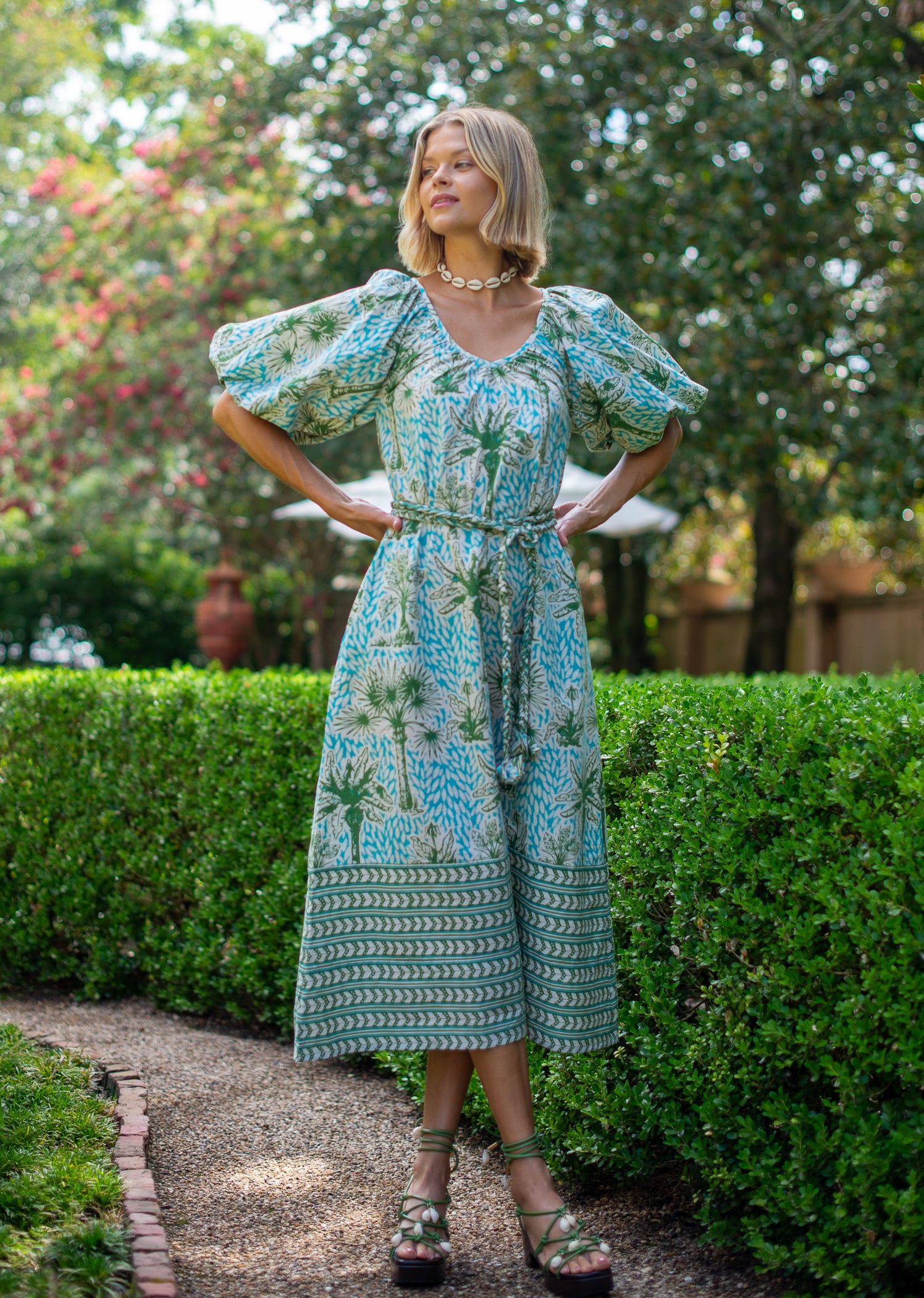 Penny Dress in Island Palm