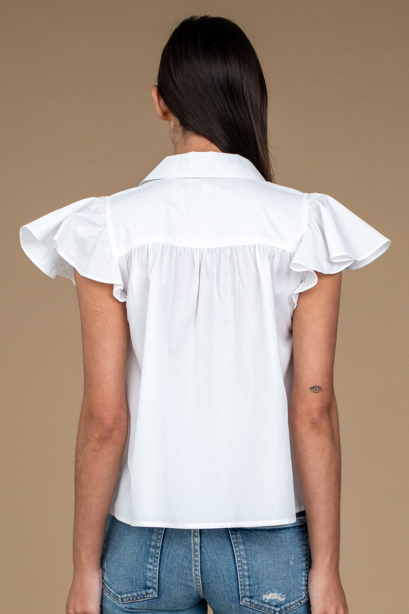 Val Top in Solid White
